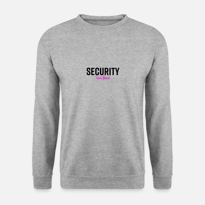 Security Team Braut - Unisex Pullover - Weißgrau meliert