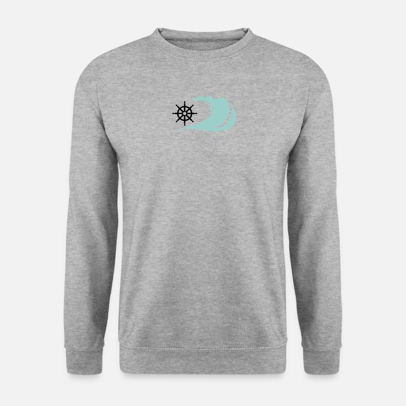 The Wave - Unisex Pullover - Weißgrau meliert