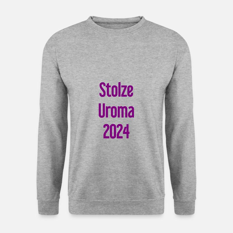 Stolze Uroma 2024 - Unisex Pullover - Weißgrau meliert