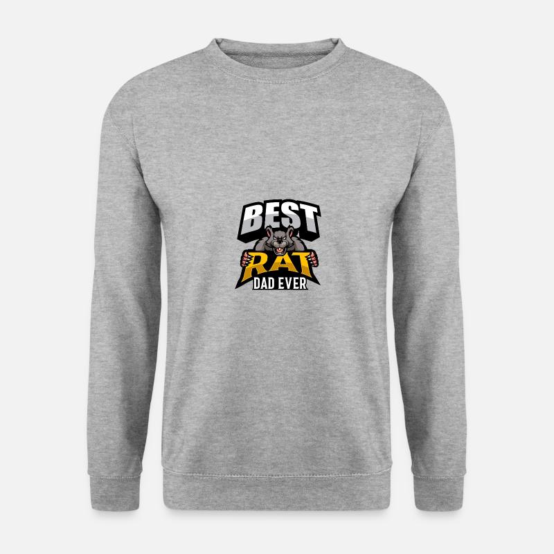 Ratte - Unisex Pullover - Weißgrau meliert