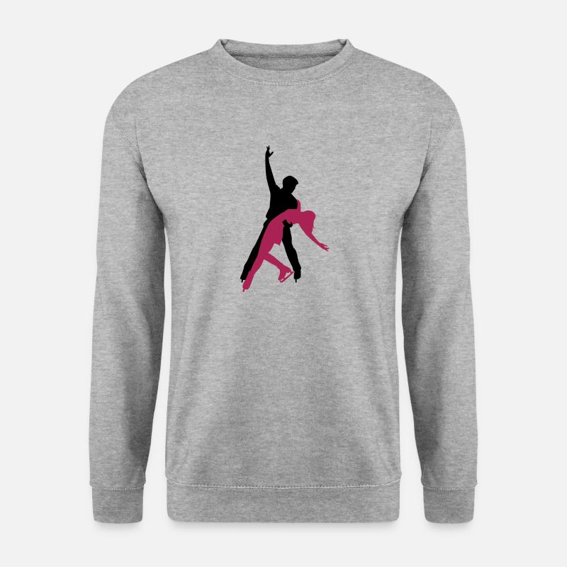 Eiskunstlauf - Unisex Pullover - Weißgrau meliert