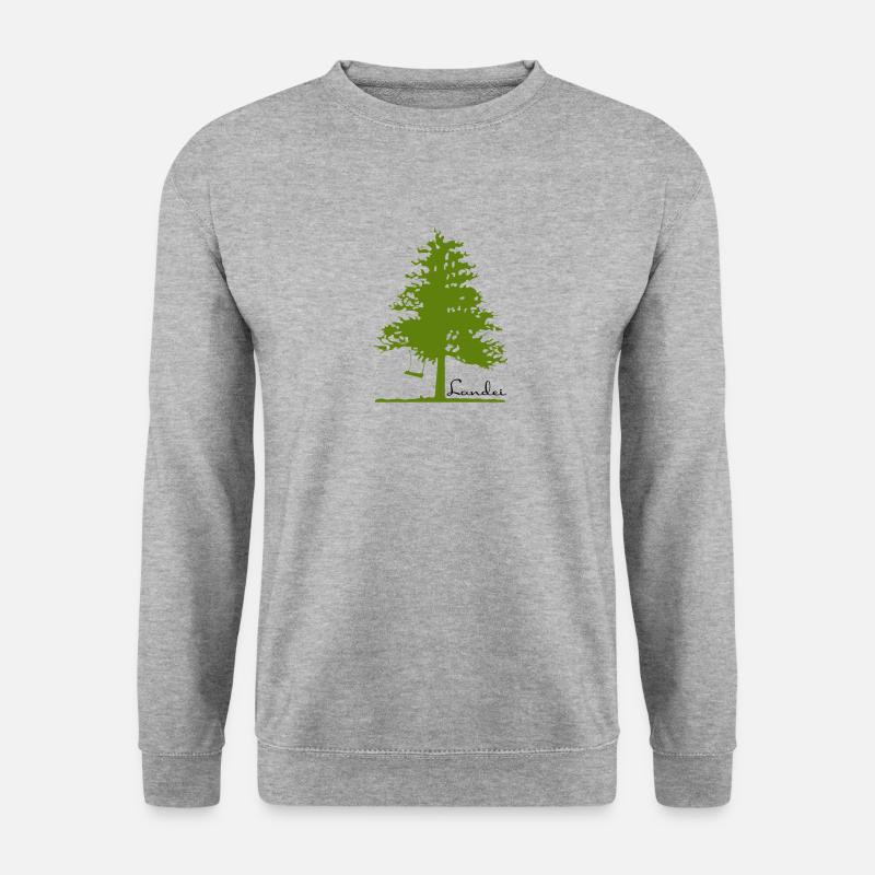 Landei - Unisex Pullover - Weißgrau meliert