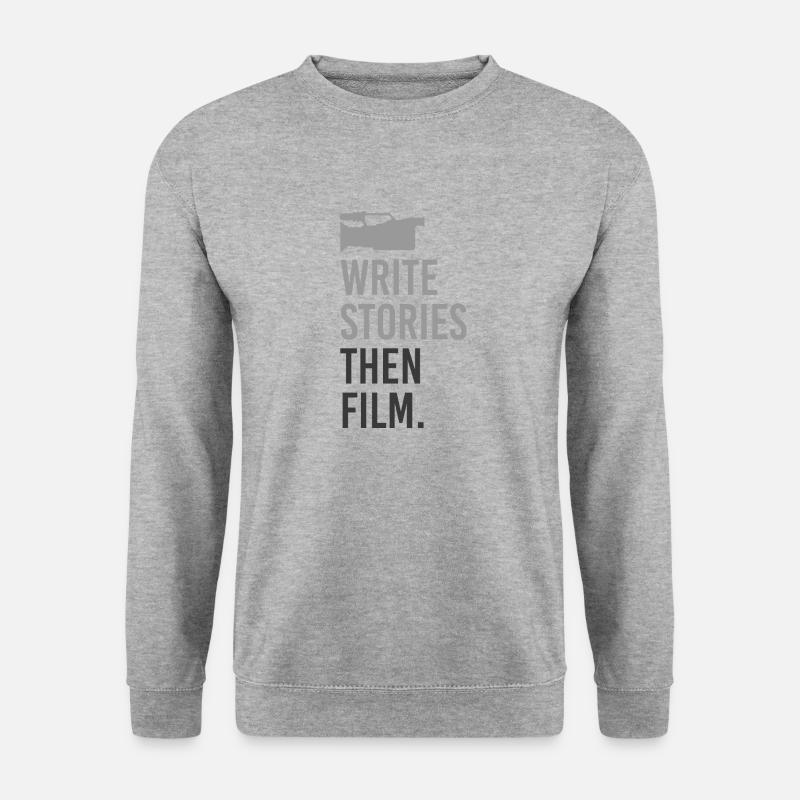 Schriftsteller - Unisex Pullover - Weißgrau meliert