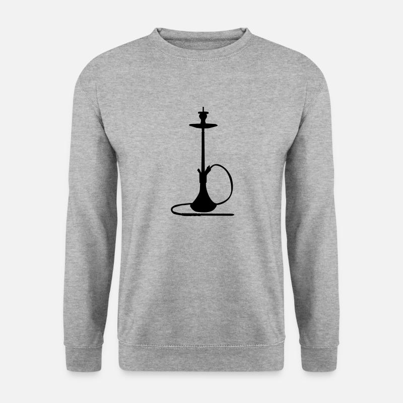 wasserpfeife - Unisex Pullover - Weißgrau meliert