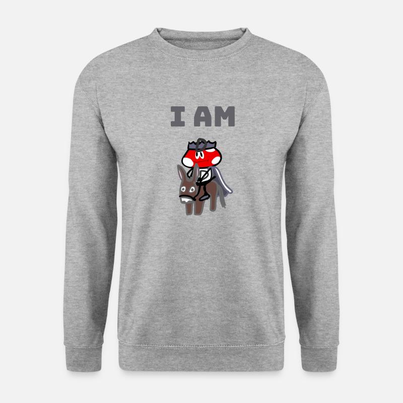 I AM D - Unisex Pullover - Weißgrau meliert