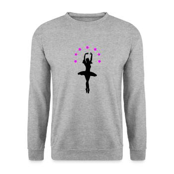ballerina - Unisex Sweatshirt - salt & pepper - Front - Alina (178cm) & Michal (187cm)