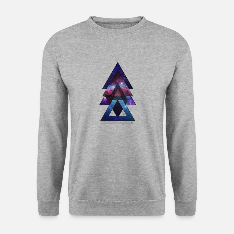 Dreicke Universum - Unisex Pullover - Weißgrau meliert
