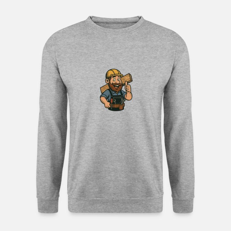 Allrounder im Handwerk - Unisex Pullover - Weißgrau meliert