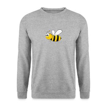 bie 25 - Sweat-shirt Unisexe - gris chiné - Devant - Alina (178cm) & Michal (187cm)