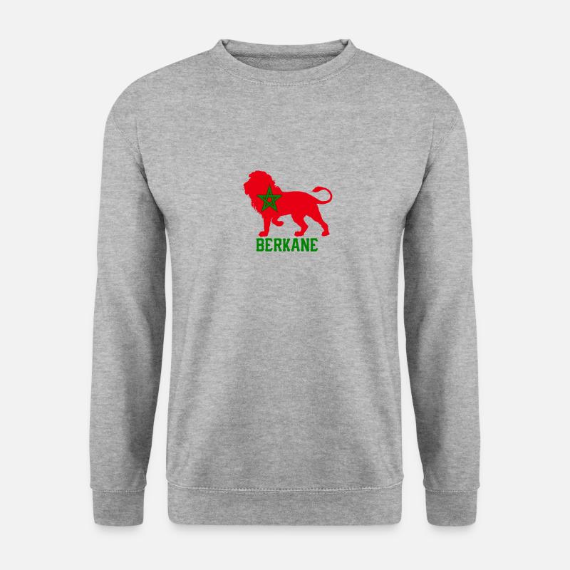 BERKANE - Unisex Pullover - Weißgrau meliert