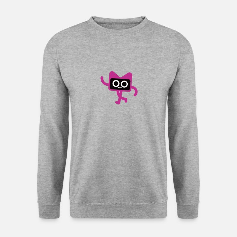 Kotlin Kodee Maskottchen - Unisex Pullover - Weißgrau meliert