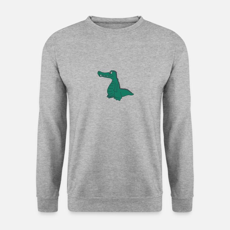 kroko 28 - Unisex Pullover - Weißgrau meliert