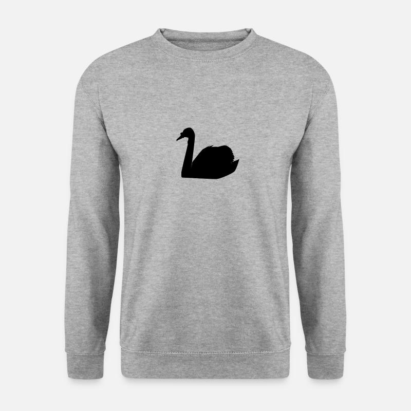 swan33 - Unisex Pullover - Weißgrau meliert