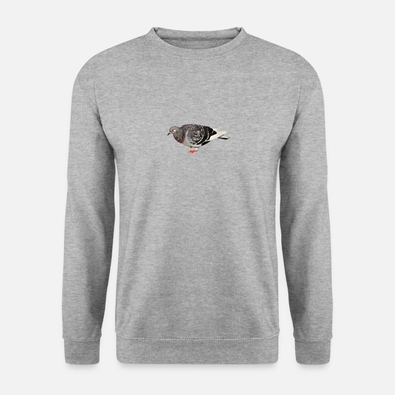 pigeon - Unisex Pullover - Weißgrau meliert