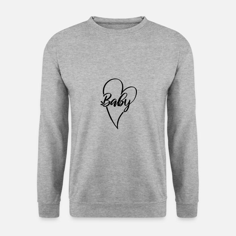 Baby - Unisex Pullover - Weißgrau meliert