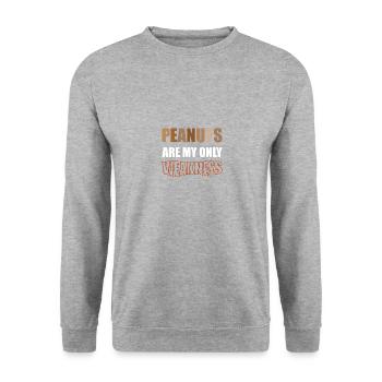 Peanut Allergy Nut Allergy Awareness - Unisex Sweatshirt - salt & pepper - Front - Alina (178cm) & Michal (187cm)