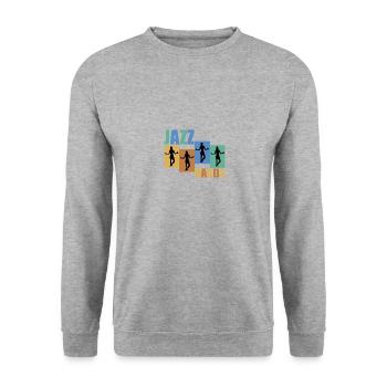 Jazz Hands Chorégraphe de danse jazz - Sweat-shirt Unisexe - gris chiné - Devant - Alina (178cm) & Michal (187cm)