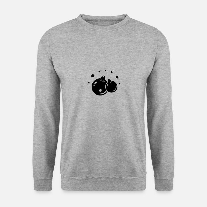 weihnachtskugeln - Unisex Pullover - Weißgrau meliert