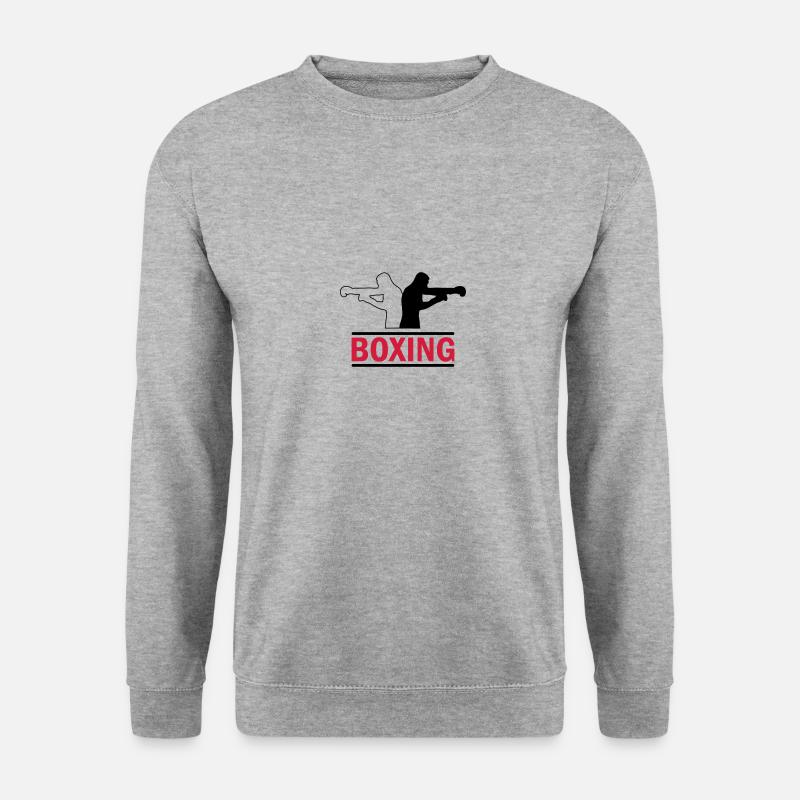 conception de boxe 02 - Sweat-shirt Unisexe - gris chiné