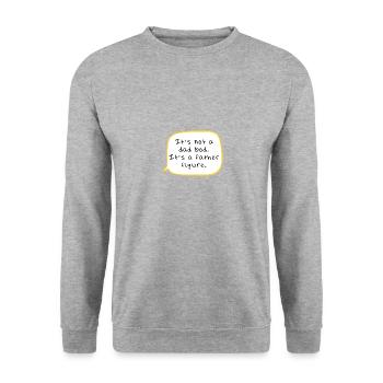 Ce n’est pas un corps de père, c’est une figure paternelle - Sweat-shirt Unisexe - gris chiné - Devant - Alina (178cm) & Michal (187cm)