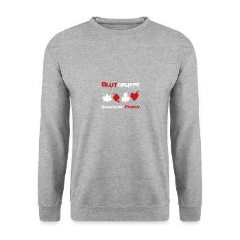 Schafkopf Kartenspiel Bayern Geschenk - Unisex Pullover - Weißgrau meliert - Vorne - Alina (178cm) & Michal (187cm)