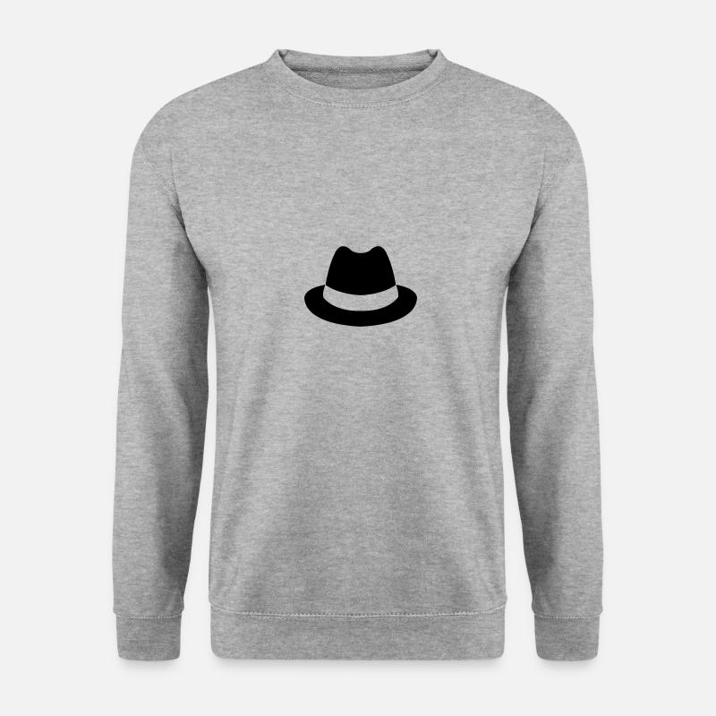 hut - Unisex Pullover - Weißgrau meliert