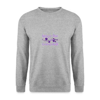 Winzer Wein Weinbauer Rotwein Geschenk - Unisex Pullover - Weißgrau meliert - Vorne - Alina (178cm) & Michal (187cm)