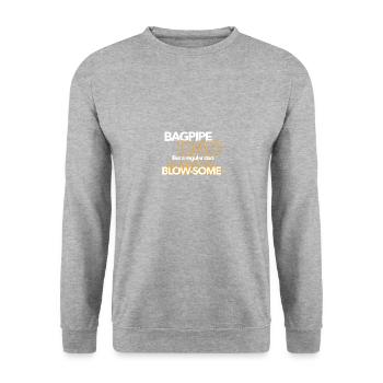 Musicien écossais cornemuse - Sweat-shirt Unisexe - gris chiné - Devant - Alina (178cm) & Michal (187cm)