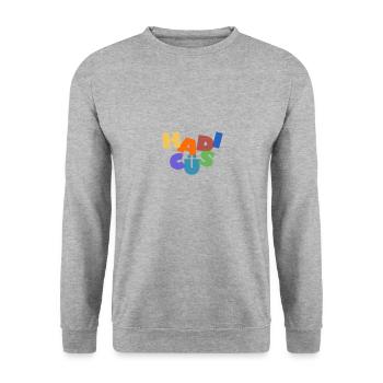 Türkei Türkisch Hadi Cüs Geschenk - Unisex Pullover - Weißgrau meliert - Vorne - Alina (178cm) & Michal (187cm)