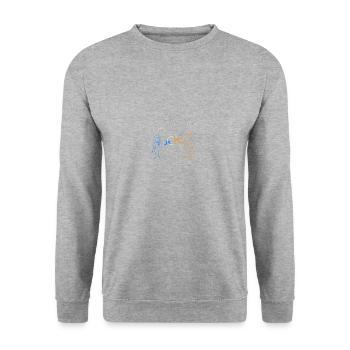 Professeur de mathématiques Phytagoras Gift - Sweat-shirt Unisexe - gris chiné - Devant - Alina (178cm) & Michal (187cm)