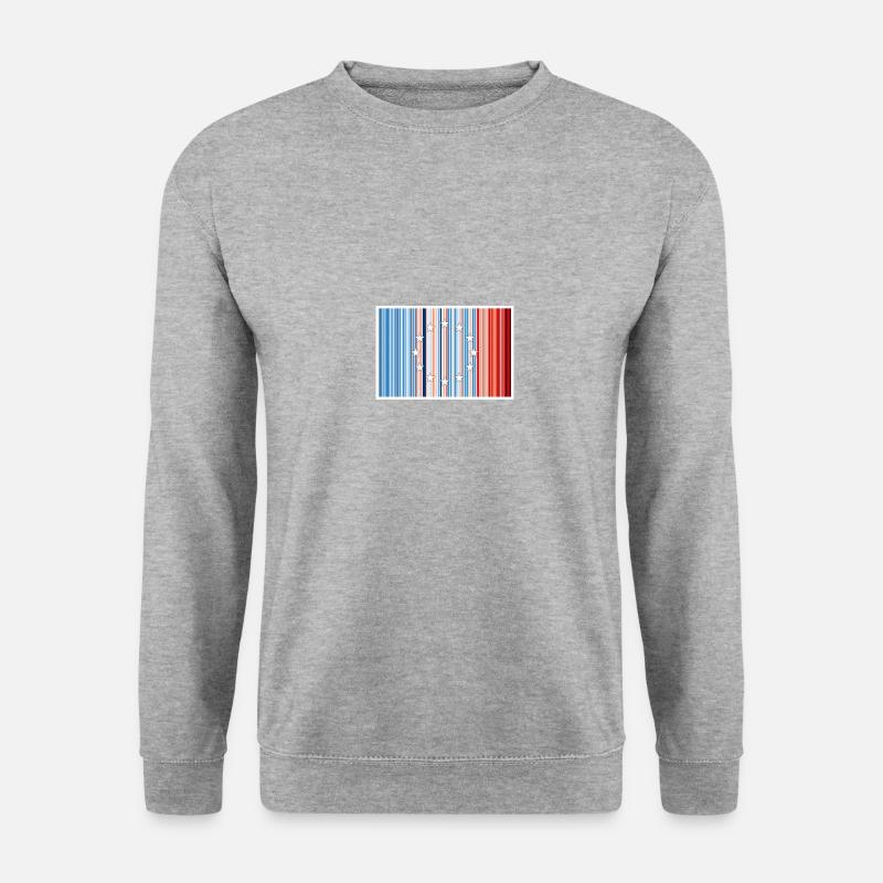 Europa Warming Stripes - Unisex Sweatshirt - salt & pepper