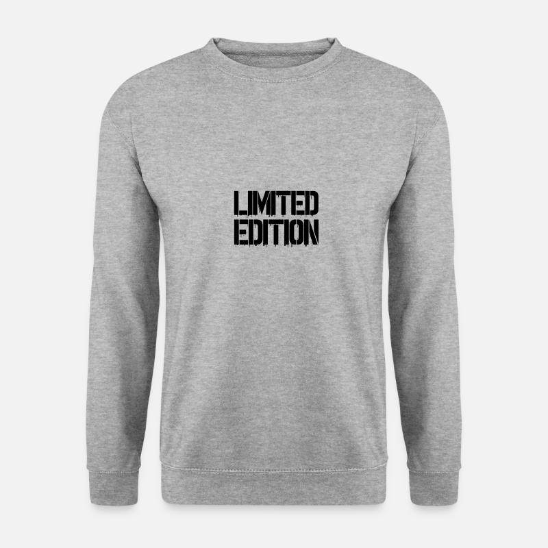 limited edition - Unisex Pullover - Weißgrau meliert