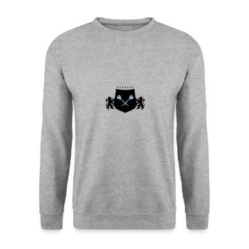 dart coat of arms - Unisex Sweatshirt - salt & pepper - Front - Alina (178cm) & Michal (187cm)