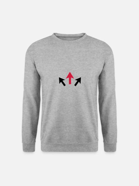 arrows 01 - Unisex Sweatshirt - salt & pepper