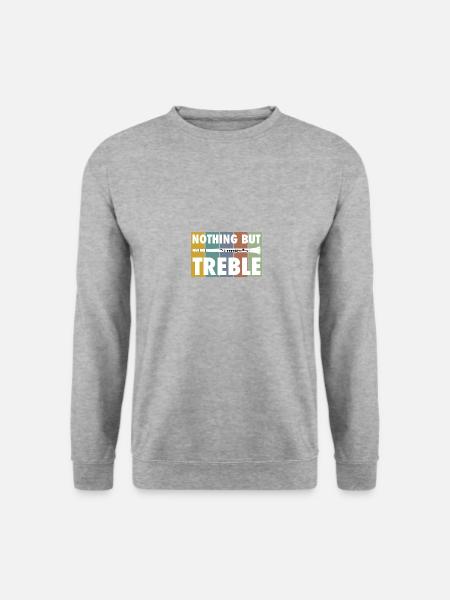 Klarinette Musikinstrument Orchester Blaskapelle - Unisex Pullover - Weißgrau meliert