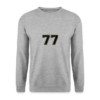 77 - Sweat-shirt Unisexe - gris chiné - Devant - Alina (178cm) & Michal (187cm)