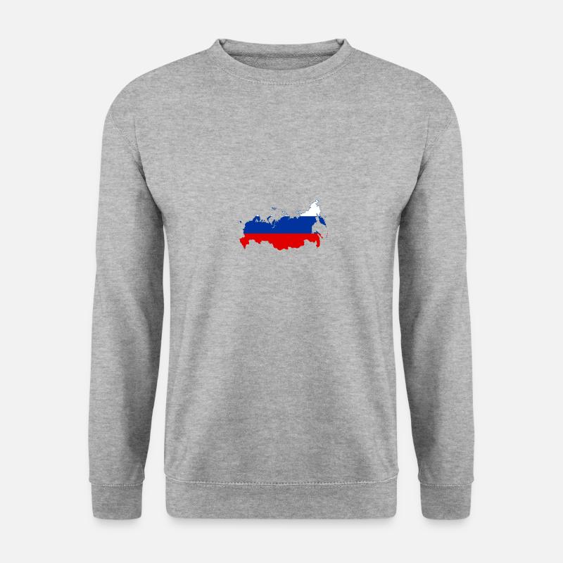 Russie Russie Poutine - Sweat-shirt Unisexe - gris chiné
