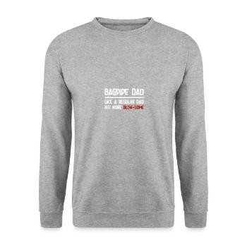 Musicien écossais cornemuse - Sweat-shirt Unisexe - gris chiné - Devant - Alina (178cm) & Michal (187cm)