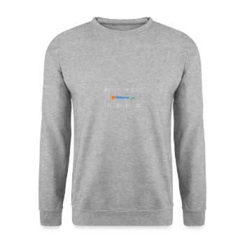 Oboe Orchester Musiker Instrument Geschenk - Unisex Pullover - Weißgrau meliert - Vorne - Alina (178cm) & Michal (187cm)