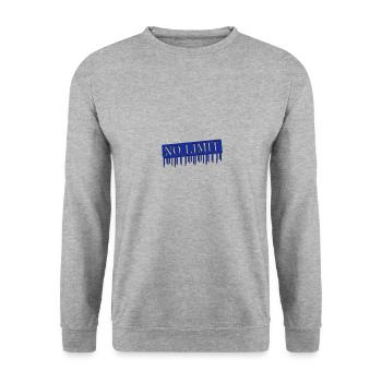 no limit 2 - Unisex Sweatshirt - salt & pepper - Front - Alina (178cm) & Michal (187cm)