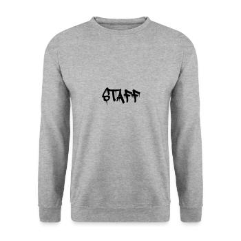 staff - Unisex Sweatshirt - salt & pepper - Front - Alina (178cm) & Michal (187cm)