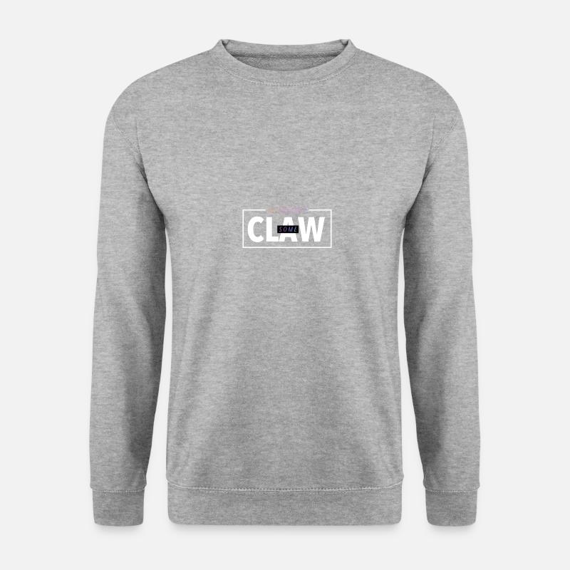 Red Tailed Falkner Falknerei Geschenk - Unisex Pullover - Weißgrau meliert