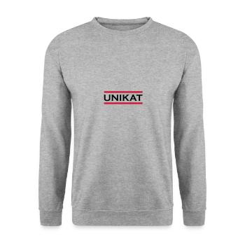 unikat 02 - Unisex Pullover - Weißgrau meliert - Vorne - Alina (178cm) & Michal (187cm)