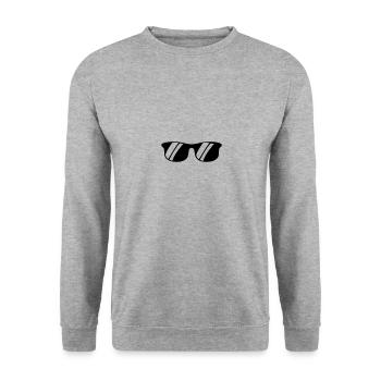 Lunettes de soleil - Sweat-shirt Unisexe - gris chiné - Devant - Alina (178cm) & Michal (187cm)