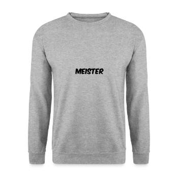 meister - Unisex Pullover - Weißgrau meliert - Vorne - Alina (178cm) & Michal (187cm)