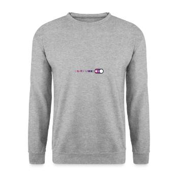 Book Books Funny Saying Gift Read Reader - Unisex Sweatshirt - salt & pepper - Front - Alina (178cm) & Michal (187cm)