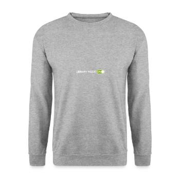 Book Books Funny Saying Gift Read Reader - Unisex Sweatshirt - salt & pepper - Front - Alina (178cm) & Michal (187cm)