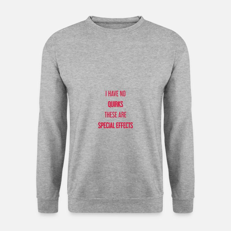 Keine Macken, nur Special Effects! - Unisex Pullover - Weißgrau meliert