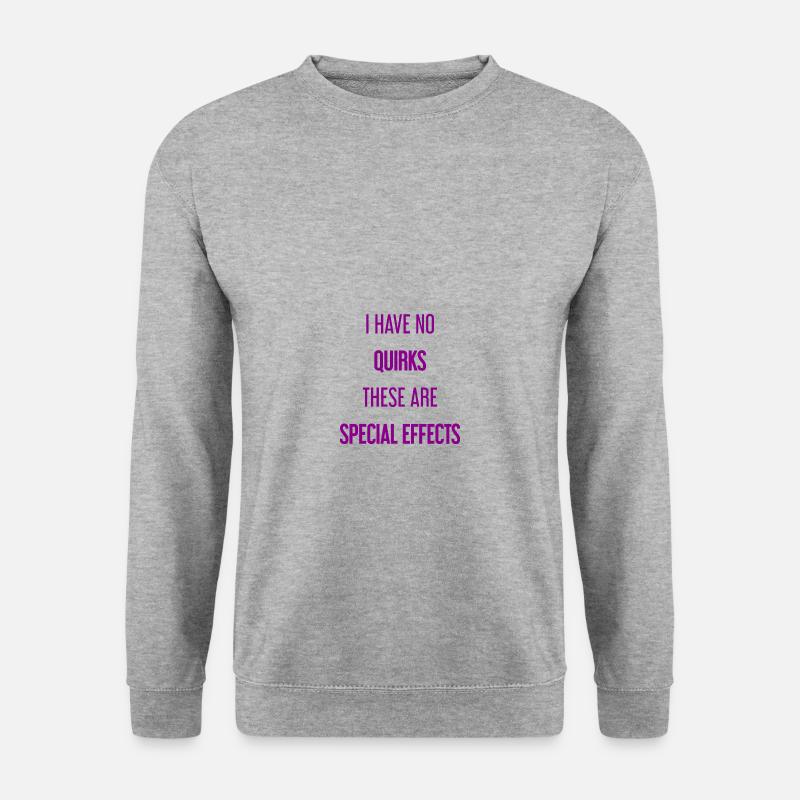 Keine Macken, nur Special Effects! - Unisex Pullover - Weißgrau meliert