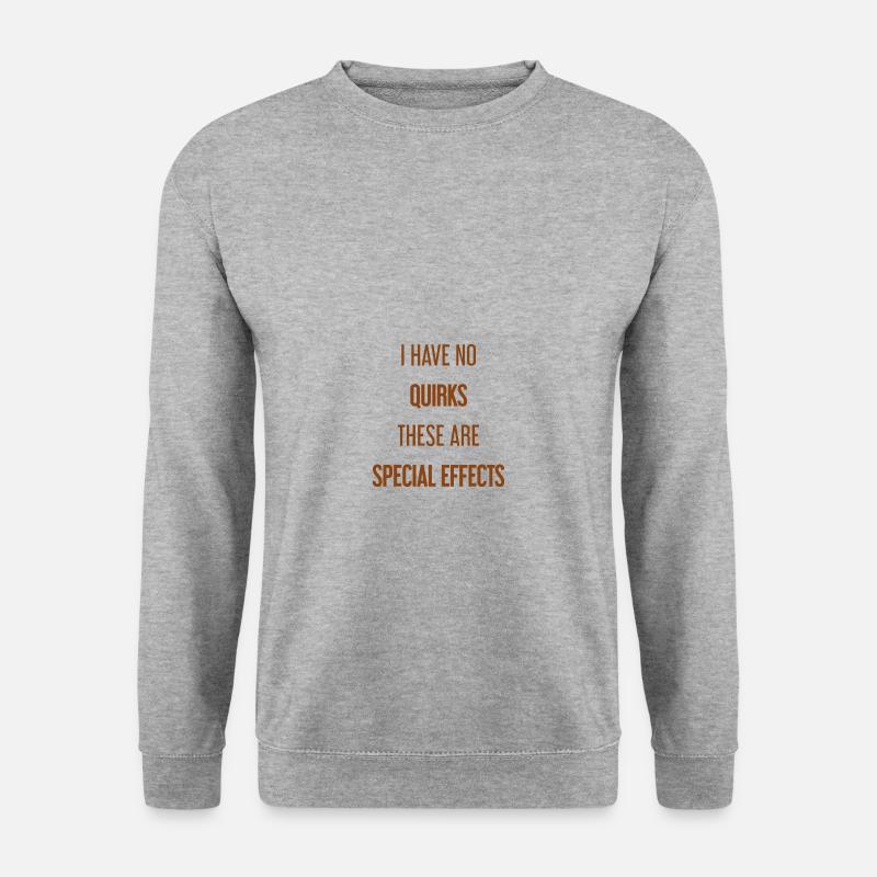 Keine Macken, nur Special Effects! - Unisex Pullover - Weißgrau meliert